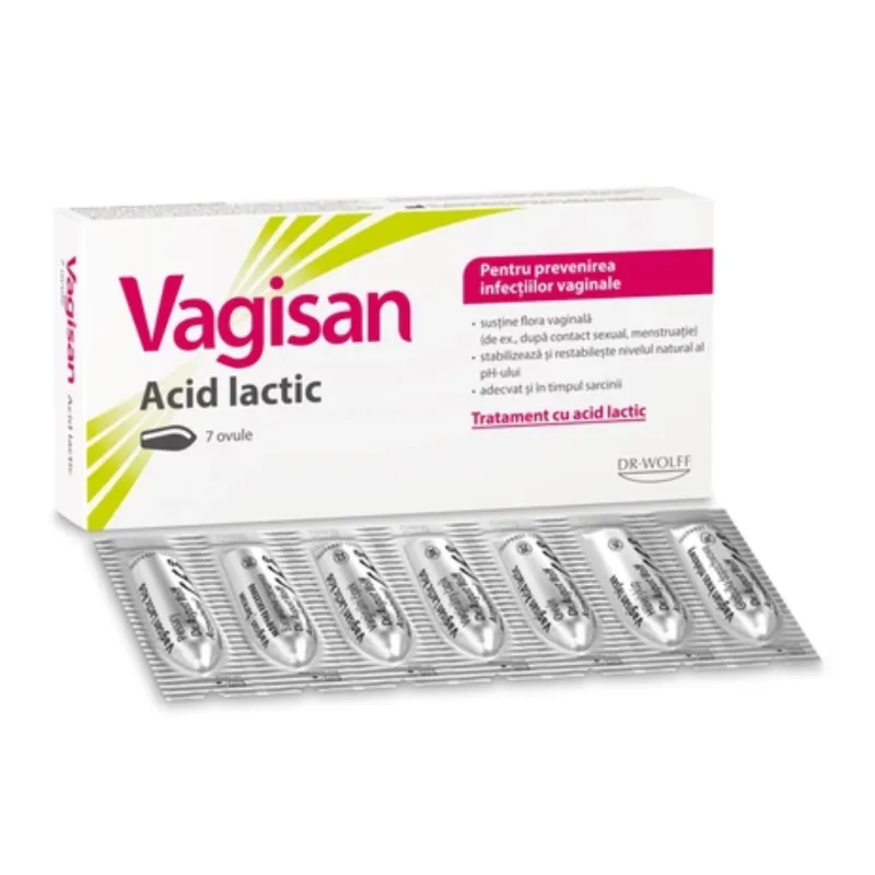 Ovule cu acid lactic Vagisan, 7 bucati, Vagisan — preț și oferte