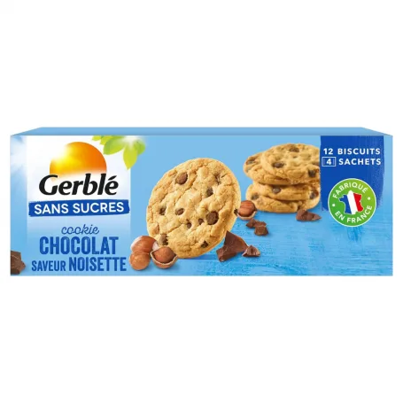 Biscuiti cu ciocolata si alune fara zahar adaugat, 130g, Gerble Expert Dietetic — preț și oferte