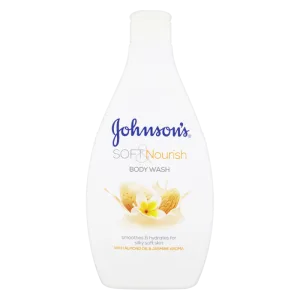 Gel de dus cu ulei de migdale si aroma de iasomie Soft & Nourish, 400ml, Johnson&Johson