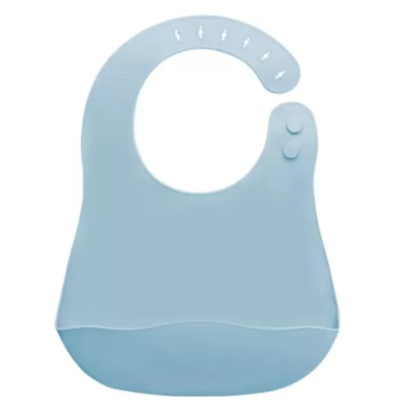 Baveta din silicon cu buzunar, 6 luni+, Aqua Blue, Appekids — preț și oferte