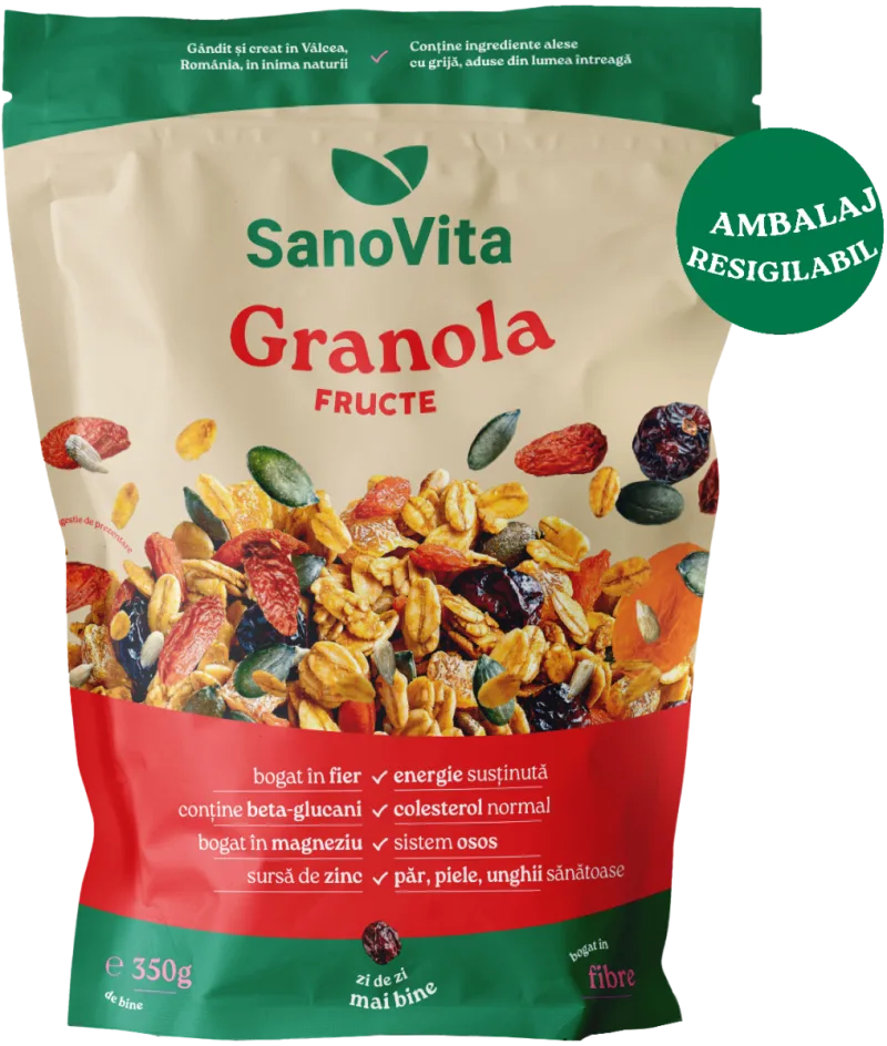 Granola cu fructe, 350g, SanoVita — preț și oferte