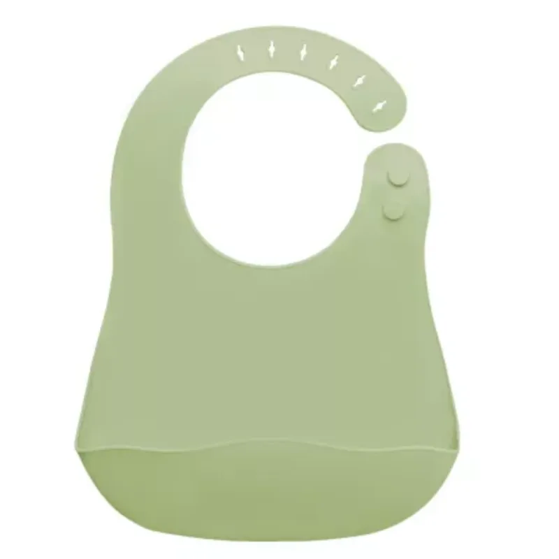 Baveta din silicon cu buzunar, 6 luni+, Raw Green, Appekids — preț și oferte