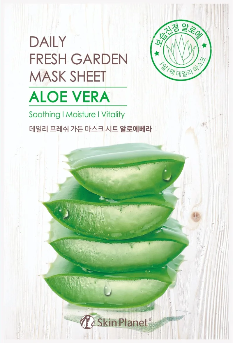 Masca de fata servetel cu Aloe Vera Skin Planet, 25g, Mijin — preț și oferte