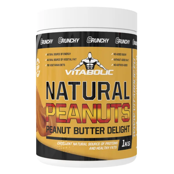 Unt de arahide crunch, 1kg, Vitabolic — preț și oferte