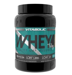 Whey Trilogy New Capsuni, 900g, Vitabolic