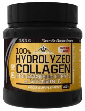 100% Colagen hidrolizat cu fructe de padure, 300g, Vitabolic — preț și oferte
