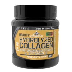 Collagen Hidrolizat cu extra citrat de magneziu si vitamina C pepene verde, 300g, Vitabolic