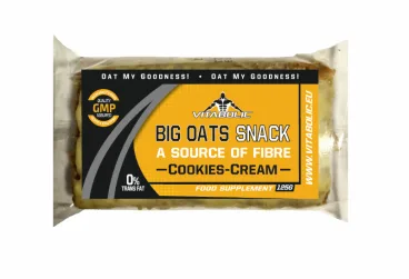 Baton din ovaz Big Oats Snack Cookies and Cream, 125g, Vitabolic — preț și oferte