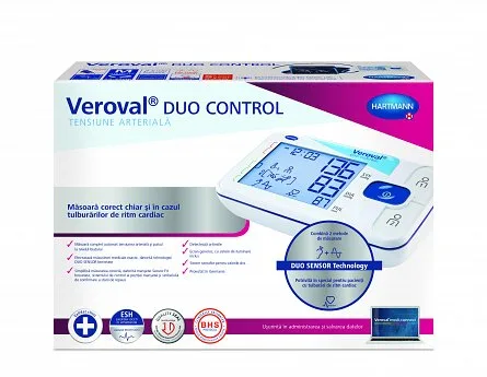 Tensiometru digital de brat Alb Veroval Duo Control manseta M, Hartmann — preț și oferte