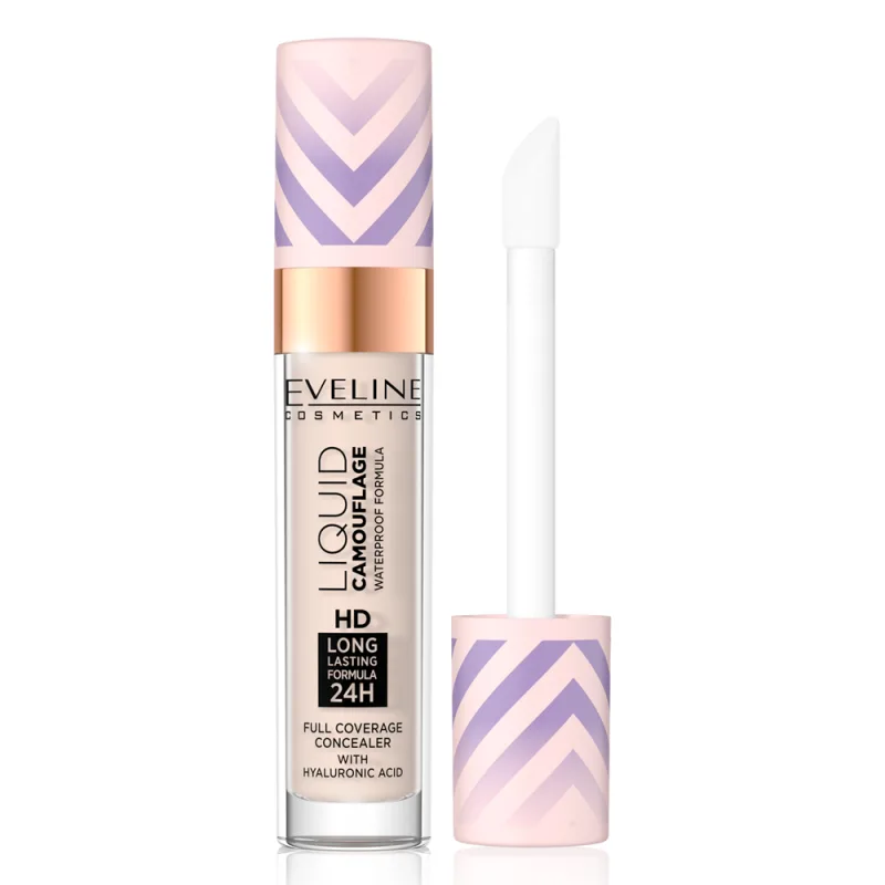 Corector lichid rezistent la apa Camouflage Waterproof Formula 01 Light Porcelain, 7.5ml, Eveline Cosmetics — preț și oferte