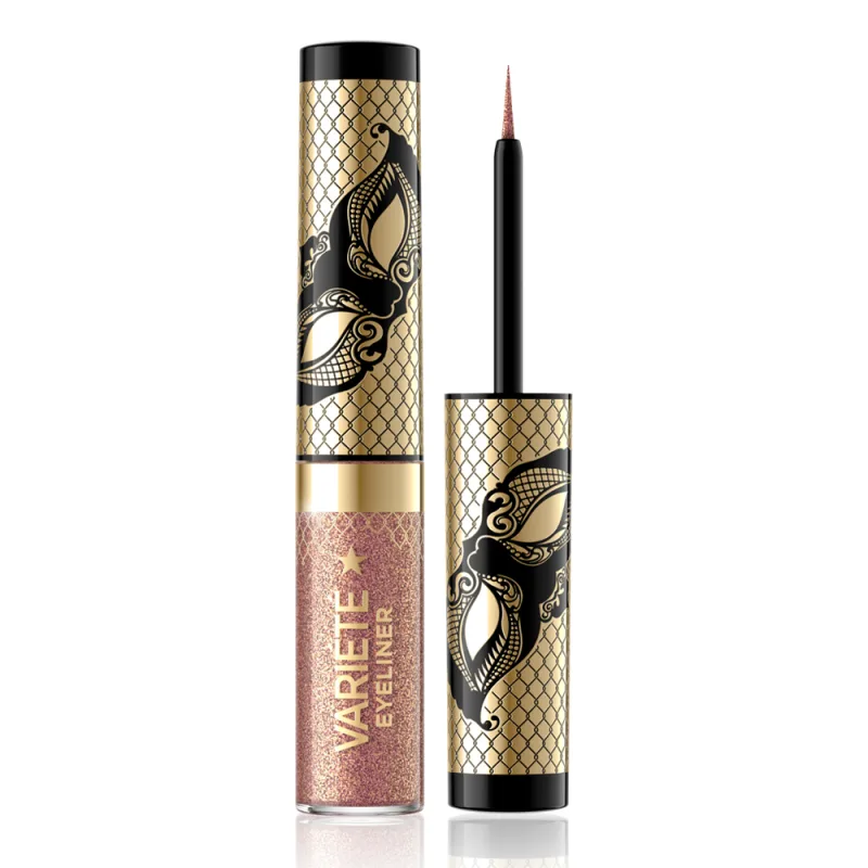 Tus de ochi lichid  stralucitor Variete Waterproof No.01 Sparkle Gold, 4ml, Eveline Cosmetics — preț și oferte