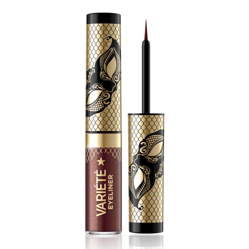 Tus de ochi lichid  stralucitor Variete Waterproof No.02 Shiny Brown, 4ml, Eveline Cosmetics — preț și oferte