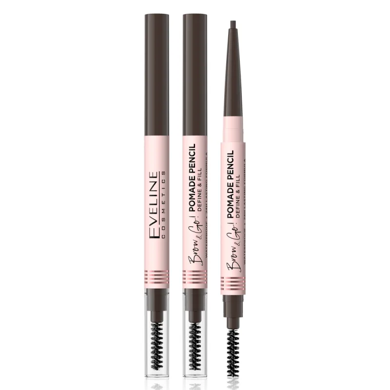 Creion de sprancene Brow & Go Pomade Dark Brown, 4g, Eveline Cosmetics — preț și oferte