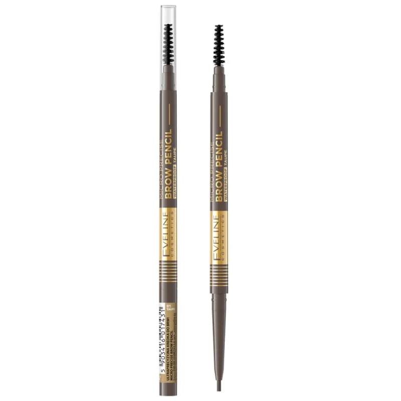 Creion de sprancene Micro Precision 01 Taupe, 0.6g, Eveline Cosmetics — preț și oferte