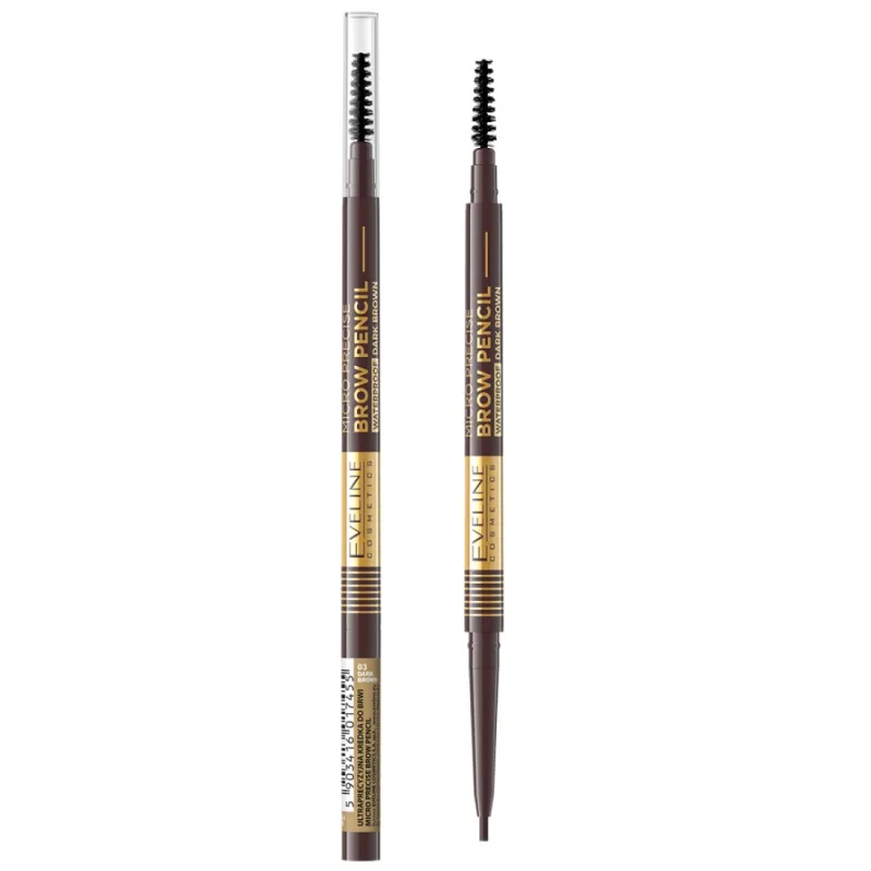 Creion de sprancene Micro Precision 03 Dark Brown, 0.6g, Eveline Cosmetics — preț și oferte