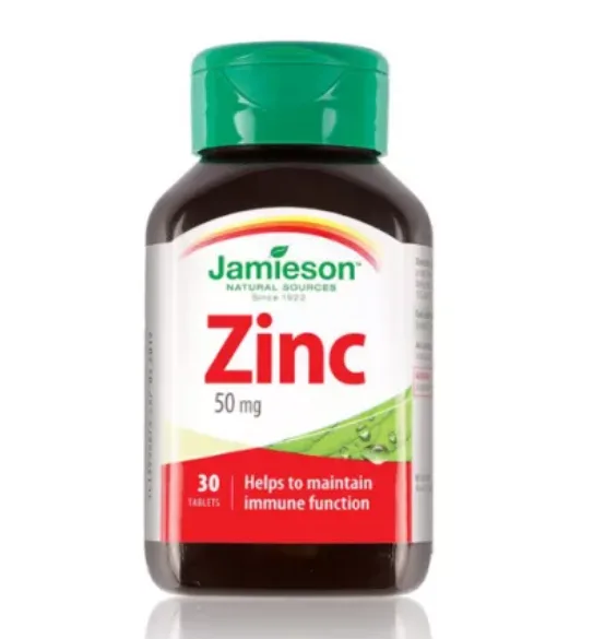 Zinc 50mg, 30 comprimate, Jamieson JAMIESON LABORATOIRES — preț și oferte