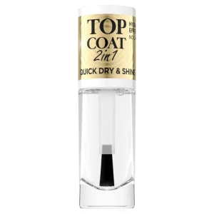 Lac de unghii Top Coat 2W1, 8ml, Eveline Cosmetics