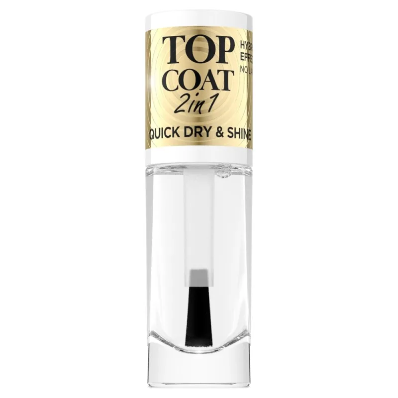 Lac de unghii Top Coat 2W1, 8ml, Eveline Cosmetics — preț și oferte