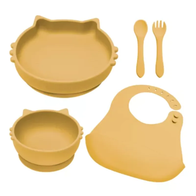 Set diversificare din silicon Kitty, 6 luni+, Honey, Appekids — preț și oferte