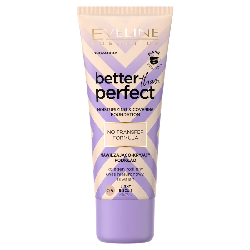 Fond de ten Better Than Perfect No. 0,5 Light Biscuit, 30ml, Eveline Cosmetics — preț și oferte