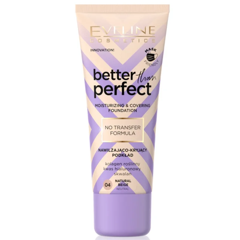 Fond de ten Better Than Perfect No. 04 Natural Beige, 30ml, Eveline Cosmetics — preț și oferte