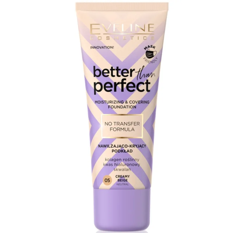 Fond de ten Better Than Perfect No. 05 Creamy Beige, 30ml, Eveline Cosmetics — preț și oferte
