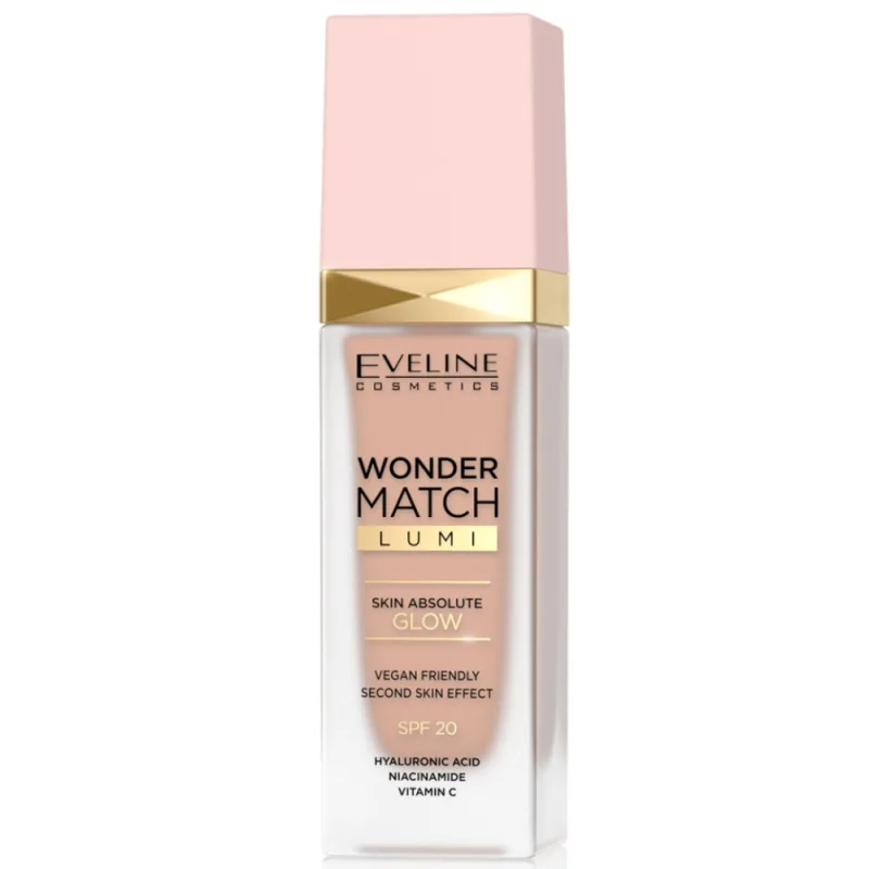 Fond de ten Wonder Match Lumi SPF 20 No. 20 Nude, 30ml, Eveline Cosmetics — preț și oferte