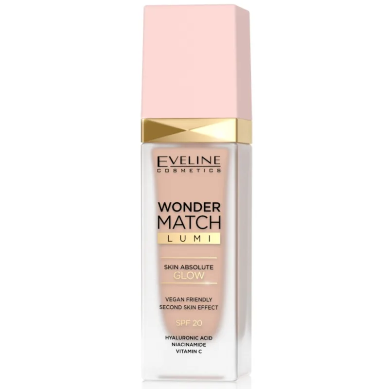 Fond de ten Wonder Match Lumi SPF 20 No.15 Natural, 30ml, Eveline Cosmetics — preț și oferte