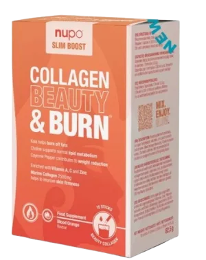 Slim Boost Collagen Beauty & Burn, 15 plicuri, Nupo