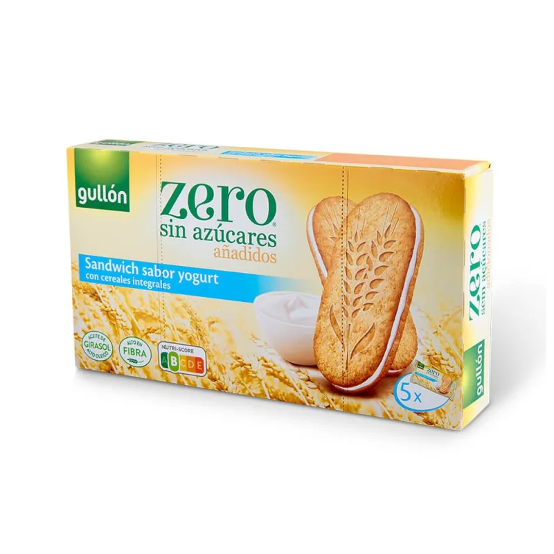 Biscuiti cu crema de iaurt si cereale integrale fara zahar, 220g, Gullon — preț și oferte