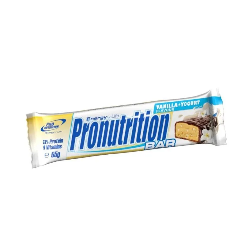 Baton proteic energizant cu aroma de vanilie si iaurt, 55g, Pro Nutrition — preț și oferte