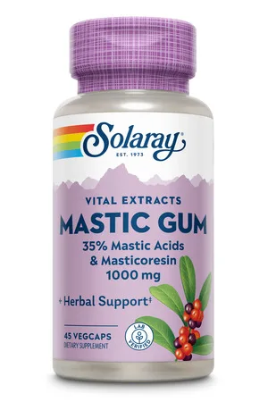 Mastic Gum 1000 mg Solaray, 45 capsule, Secom — preț și oferte