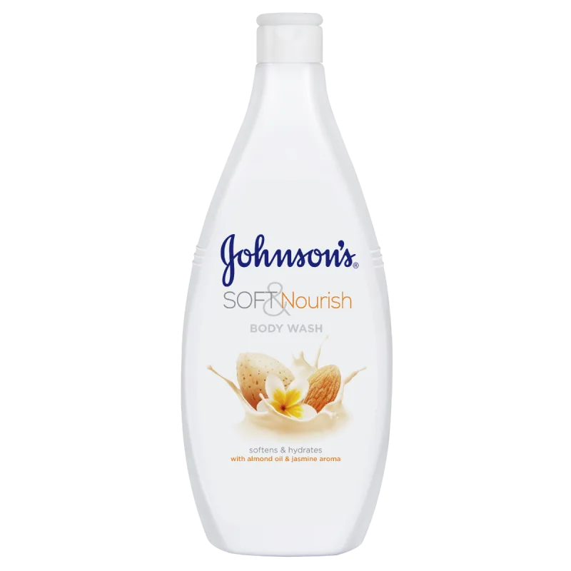 Gel de dus cu ulei de migdale si aroma de iasomie Soft & Nourish, 750ml, Johnson&Johson Johnson&Johnson — preț și oferte