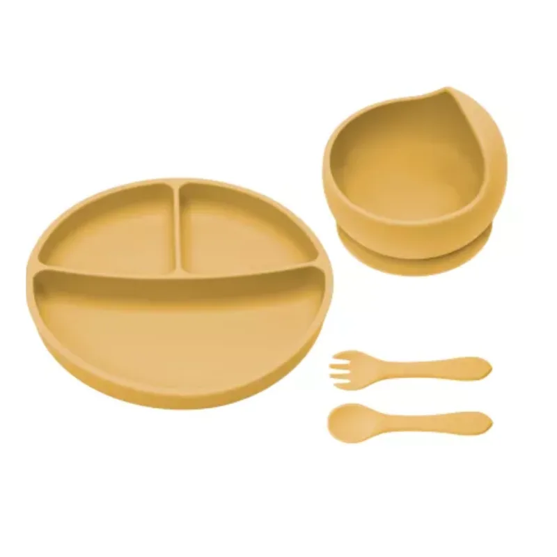 Set diversificare din silicon Basic, 6 luni+, Honey, Appekids — preț și oferte