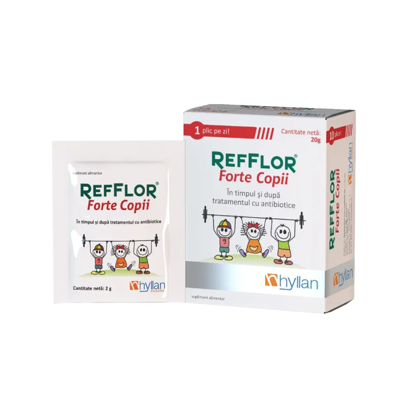 Refflor Forte pentru copii, 10 plicuri, Hyllan Pharma — preț și oferte