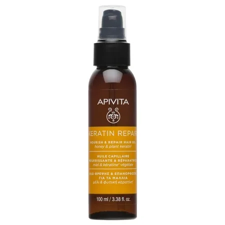 Apivita Ulei reparator cu keratina pentru par, 100ml — preț și oferte