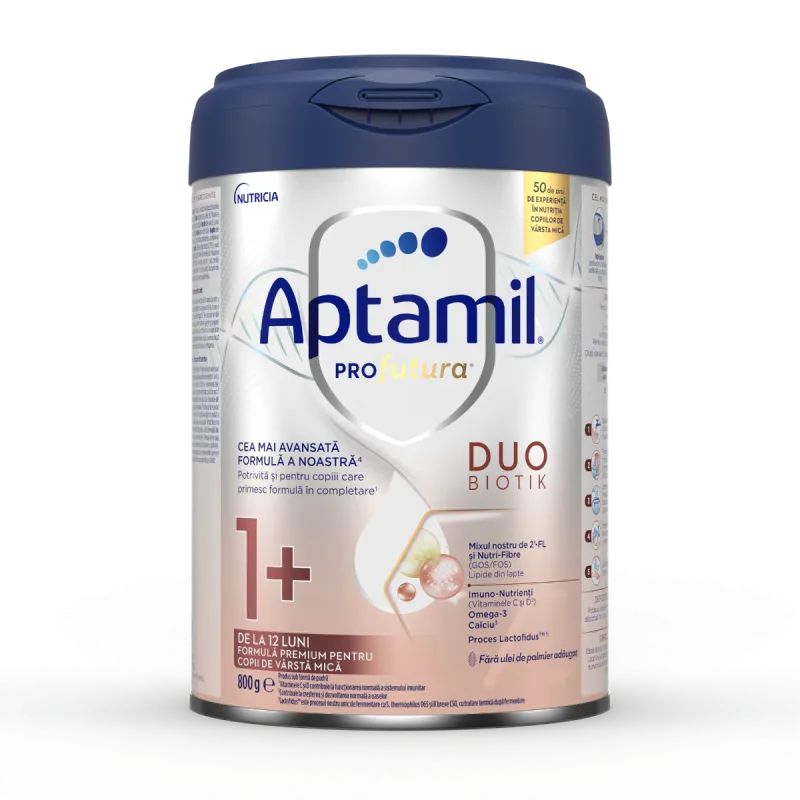 Formula premium pentru copii de 1-2 ani PRO Futura DUO-BIOTIK 1+, 800g, Aptamil Aptamil Junior — preț și oferte
