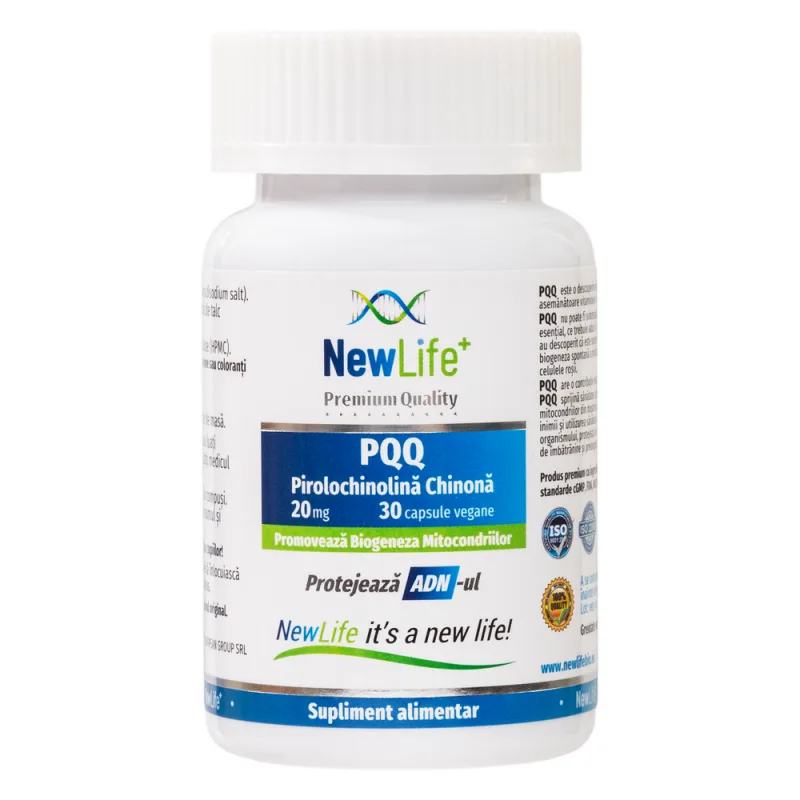 Pirolochinolina Chinona 20mg, 30 capsule, NewLife — preț și oferte