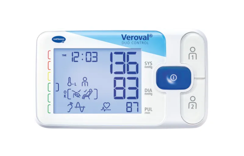 Tensiometru digital de brat Alb Veroval Duo Control Large, 1 bucata, Hartmann — preț și oferte