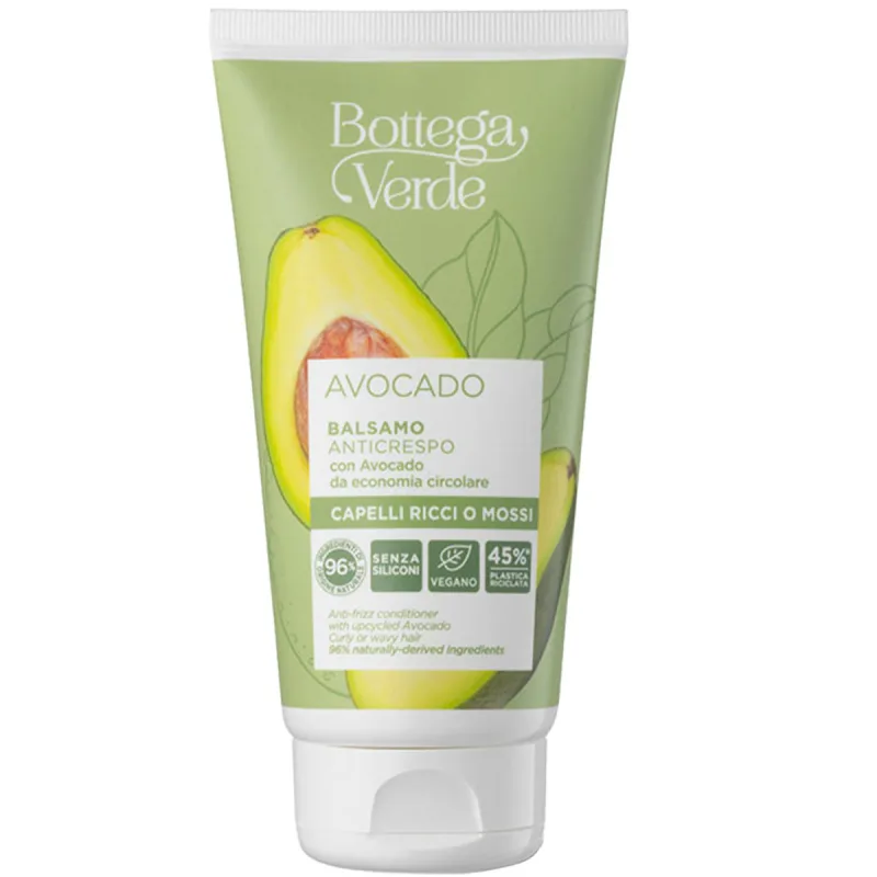 Balsam anti-electrizare pentru par ondulat cu extract de avocado, 150ml, Bottega Verde — preț și oferte