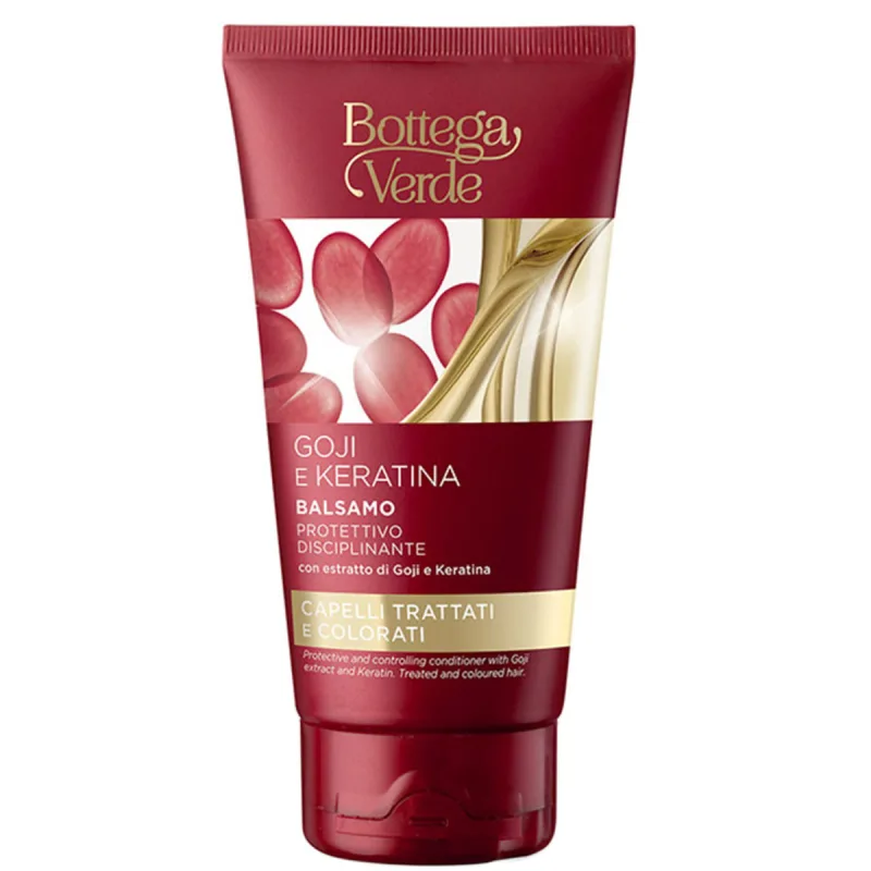 Balsam de par cu efect de disciplinare Goji si Keratina, 150ml, Bottega Verde — preț și oferte