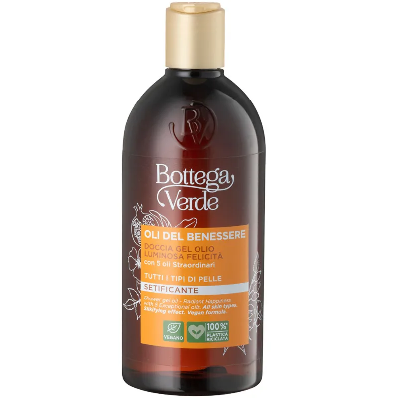 Gel de dus cu 5 uleiuri exceptionale Oli del Benessere, 400ml, Bottega Verde — preț și oferte