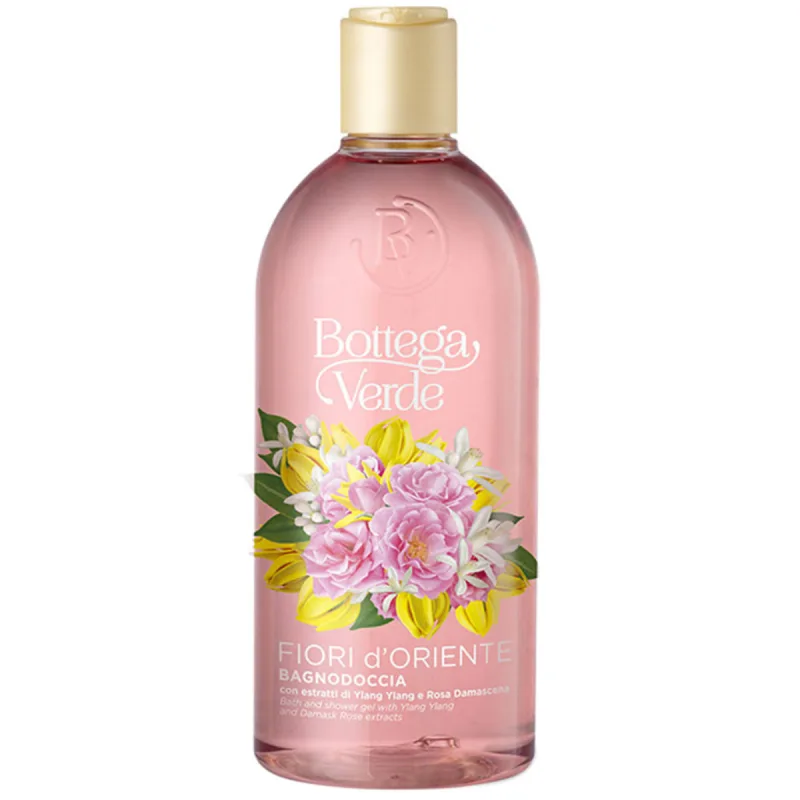 Gel de dus delicat cu extract de trandafir si ylang ylang Fiori D'Oriente, 400ml, Bottega Verde — preț și oferte