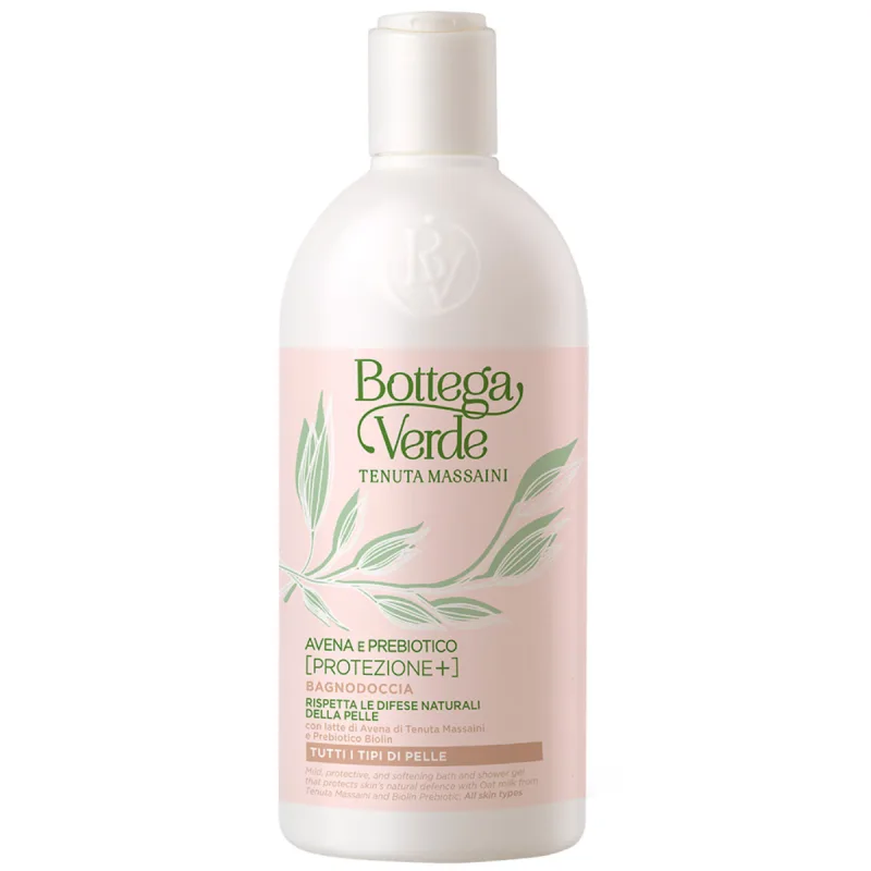 Gel de dus delicat cu lapte de ovaz Biolin Prebiotic Avena e Prebiotica, 400ml, Bottega Verde — preț și oferte