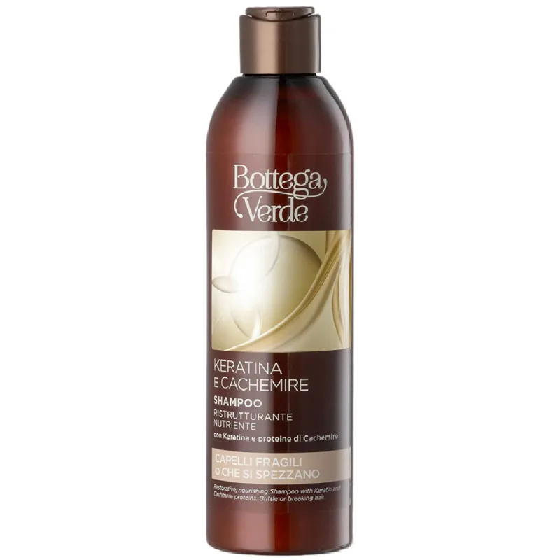 Sampon restructurant cu proteine de casmir si keratina Keratina e Cachemire, 250ml, Bottega Verde — preț și oferte