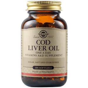 Ulei din ficat de cod, 100 capsule, Solgar