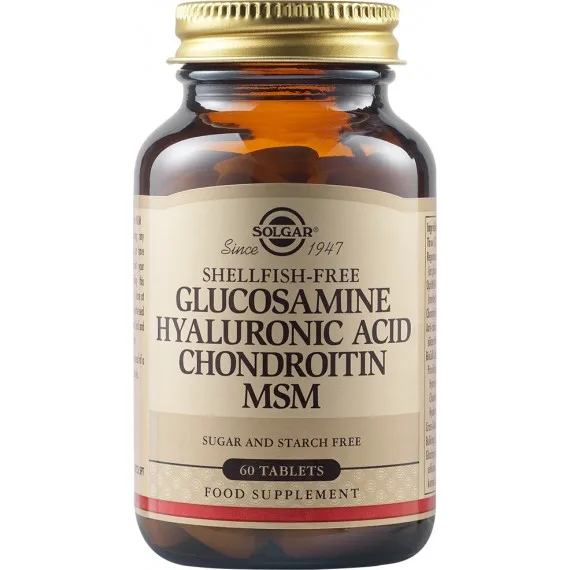 Glucozamina acid hialuronic condroitina si MSM, 60 tablete, Solgar — preț și oferte