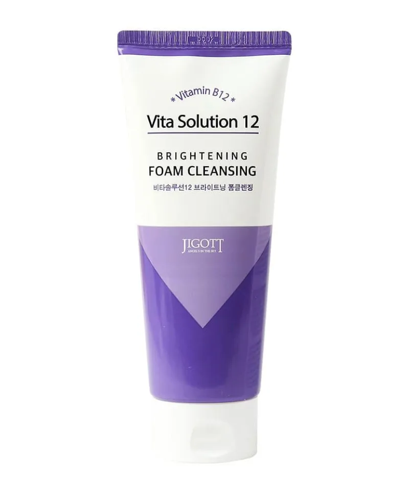Spuma de curatare Vita Solution 12 Brightening, 180ml, Jigott — preț și oferte