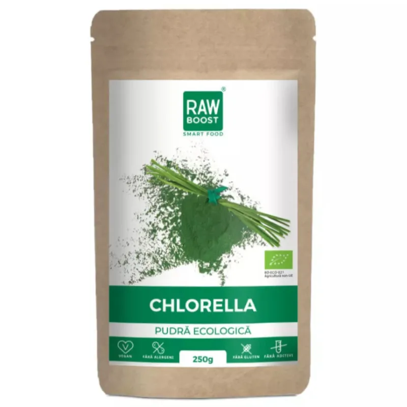 Chlorella ecologica pudra, 125g, Rawboost — preț și oferte