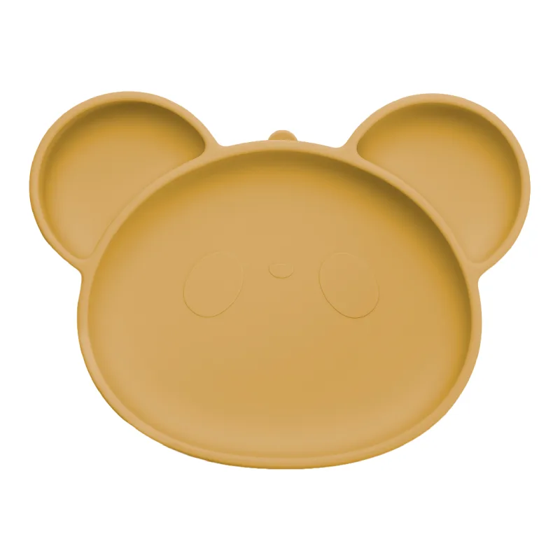 Farfurie din silicon cu ventuza Panda, 6 luni+, Honey, Appekids — preț și oferte